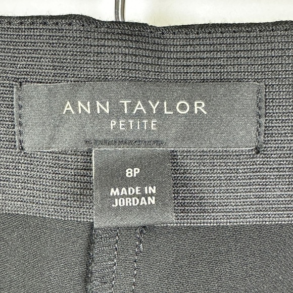 Ann Taylor Petite High Rise Ankle Zipper Riding Pants Women's 8P Black - Picture 8 of 9